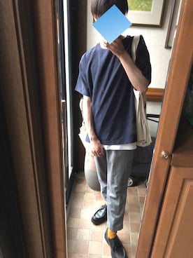 「KLEMAN（クレマン）のKLEMAN: 【PADRE】チロリアンシューズ■（ブーツ、ブラック系）」を使った、ぽとふ煮る男さん（メンズ・163cm）の夏コーディネート