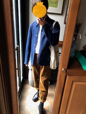 「KLEMAN（クレマン）のKLEMAN: 【PADRE】チロリアンシューズ■（ブーツ、ブラック系）」を使った、ぽとふ煮る男さん（メンズ・163cm）の秋コーディネート