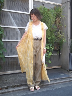 「KLASSE14（クラスフォーティーン）のアイテム」を使った、hanamiさん（レディース・157cm）の夏コーディネート