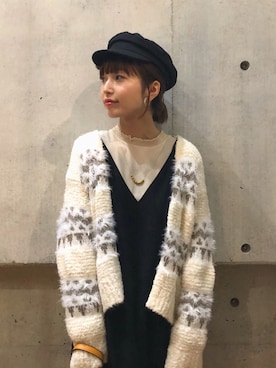 「ハイネックトップス」｜hanamiさん（レディース・157cm）の冬コーディネート