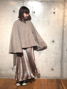 「OKIRAKU（オキラク）のアイテム」を使った、hanamiさん（レディース・157cm）の冬コーディネート