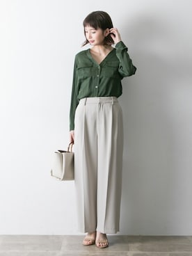 「LS Scene（エルエスシーン）のアイテム」を使った、hanamiさん（レディース・157cm）の春コーディネート