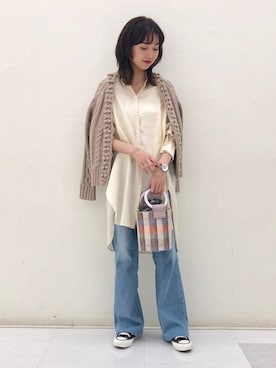 hanamiさん（レディース・157cm）の冬コーディネート