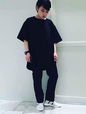 「soe（ソーイ）のアイテム」を使った、Chialun Hoさん（レディース・156cm）の夏コーディネート