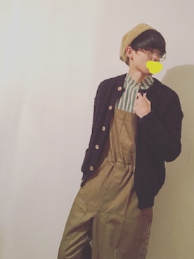 「URBAN RESEARCH（アーバンリサーチ）のアイテム（ハンチング/ベレー帽）」を使った、まおさん（メンズ・168cm）の冬コーディネート