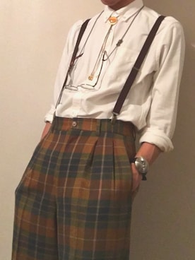 「タータンチェック」｜まおさん（メンズ・168cm）の冬コーディネート