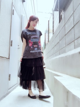 「靴」｜「アイテム（スリッポン）」を使った、杉原 由規奈さん（レディース・155cm）の春コーディネート