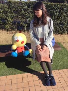 「藤子F不二雄ミュージアム」｜北澤 希世子さん（レディース・165cm）の冬コーディネート