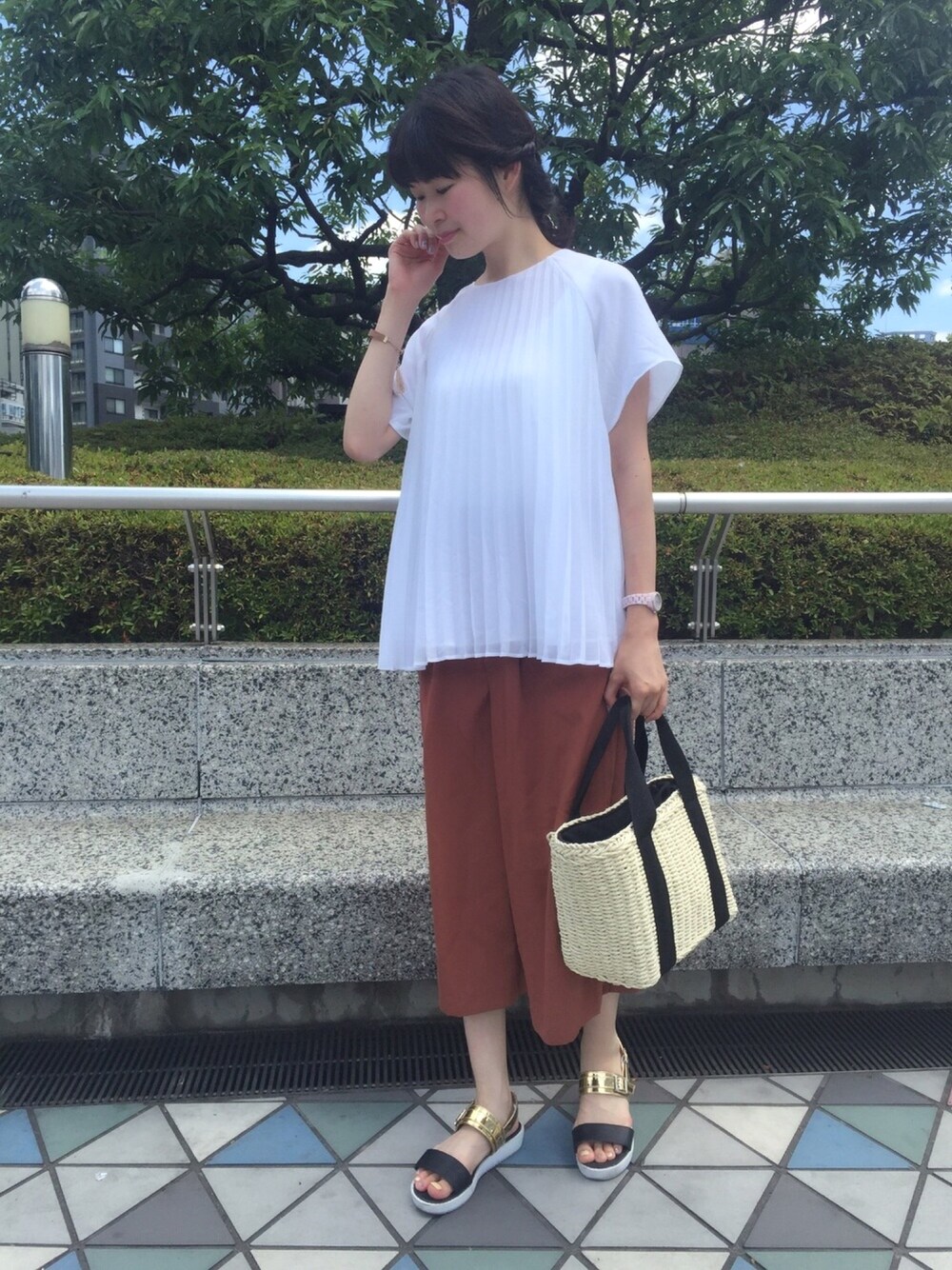 ꪔ̤̱ꪔ̤̱ꪔ̤̱さん専用 UNIQLO（ユニクロ）の「WOMEN プリーツTブラウス（半袖）（シャツ