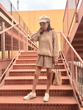 「JILL STUART（ジルスチュアート）のアイテム（ショルダーバッグ）」を使った、北澤 希世子さん（レディース・165cm・20代）の秋コーディネート