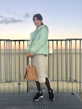 「JILL STUART（ジルスチュアート）のアイテム（ショルダーバッグ）」を使った、北澤 希世子さん（レディース・165cm・20代）の秋コーディネート