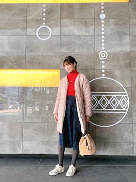 「JILL STUART（ジルスチュアート）のアイテム（ショルダーバッグ）」を使った、北澤 希世子さん（レディース・165cm・20代）の冬コーディネート