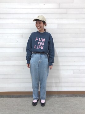 「スウェットコーディネート」｜coen うめちゃんさん（レディース・158cm）の冬コーディネート