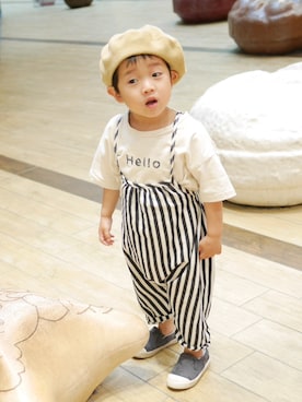 「2歳10ヶ月」｜「アイテム（オールインワン・サロペット）」を使った、Ｋ×Ｓ˙ᵕ˙♡さん（キッズ・90cm）の春コーディネート