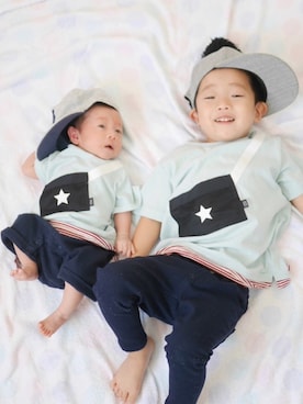 Ｋ×Ｓ˙ᵕ˙♡さん（キッズ・90cm）の夏コーディネート