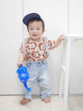 「生後11ヶ月」｜「アイテム（その他）」を使った、Ｋ×Ｓ˙ᵕ˙♡さん（キッズ・90cm）の春コーディネート