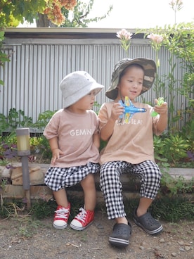 「POOL（プール）のアイテム」を使った、Ｋ×Ｓ˙ᵕ˙♡さん（キッズ・90cm）の夏コーディネート