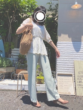 「シャーベットカラー」｜さごちゃんさん（レディース・164cm）の春コーディネート