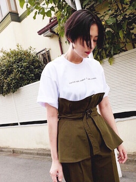 松本ゆりなさん（レディース・158cm）の夏コーディネート