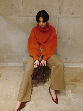 ニット/セーター CLANE military  volume sleeve knit CLANE（クラネ）の「MILITARY VOLUME SLEEVE KNIT（ニット/セーター