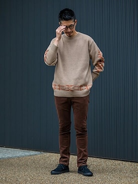 「PENDLETON（ペンドルトン）のアイテム」を使った、狩野さん（メンズ・177cm）の秋コーディネート
