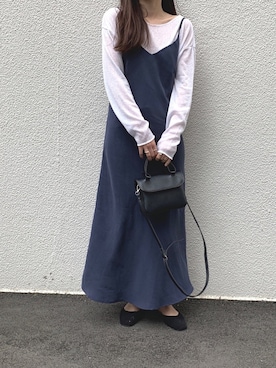 「ISOOK（アイスー）のアイテム（ワンピース/ドレス）」を使った、ISOOKさん（レディース・166cm）の春コーディネート