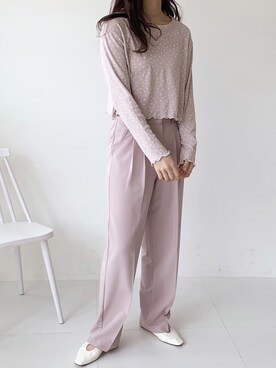 「ISOOK（アイスー）のアイテム（シューズ）」を使った、ISOOKさん（レディース・167cm）の春コーディネート