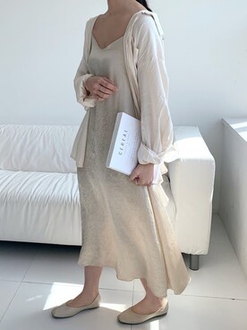 「ISOOK（アイスー）のアイテム（ワンピース/ドレス）」を使った、ISOOKさん（レディース・167cm）の春コーディネート
