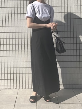 「ISOOK（アイスー）のアイテム（ワンピース/ドレス）」を使った、ISOOKさん（レディース・167cm）の夏コーディネート