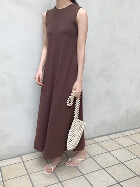 「ISOOK（アイスー）のアイテム（ワンピース/ドレス）」を使った、ISOOKさん（レディース・167cm）の夏コーディネート