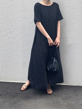 「ISOOK（アイスー）のアイテム（ワンピース/ドレス）」を使った、ISOOKさん（レディース・166cm）の夏コーディネート