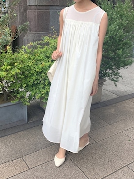 「ISOOK（アイスー）のアイテム（ワンピース/ドレス）」を使った、ISOOKさん（レディース・167cm）の夏コーディネート