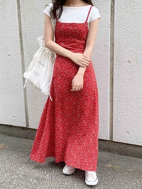 「ISOOK（アイスー）のアイテム（ワンピース/ドレス）」を使った、ISOOKさん（レディース・167cm）の夏コーディネート