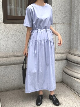 「ISOOK（アイスー）のアイテム（ワンピース/ドレス）」を使った、ISOOKさん（レディース・168cm）の夏コーディネート
