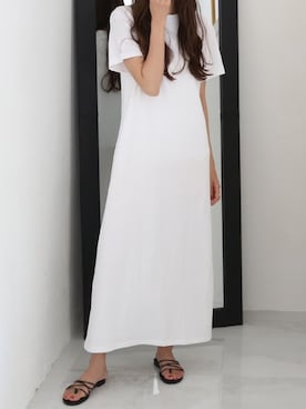 「ISOOK（アイスー）のアイテム（ワンピース/ドレス）」を使った、ISOOKさん（レディース・168cm）の夏コーディネート