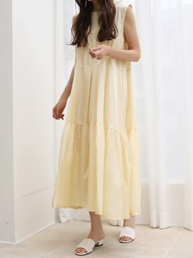 「ISOOK（アイスー）のアイテム（ワンピース/ドレス）」を使った、ISOOKさん（レディース・168cm）の夏コーディネート
