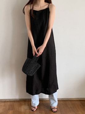 「ISOOK（アイスー）のアイテム（ワンピース/ドレス）」を使った、ISOOKさん（レディース・166cm）の夏コーディネート