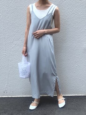 「ISOOK（アイスー）のアイテム（ワンピース/ドレス）」を使った、ISOOKさん（レディース・167cm）の夏コーディネート