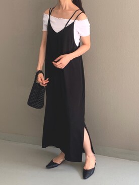 「ISOOK（アイスー）のアイテム（ワンピース/ドレス）」を使った、ISOOKさん（レディース・167cm）の夏コーディネート