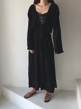 「ISOOK（アイスー）のアイテム（ワンピース/ドレス）」を使った、ISOOKさん（レディース・166cm）の夏コーディネート
