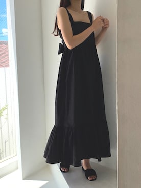 「ISOOK（アイスー）のアイテム（ワンピース/ドレス）」を使った、ISOOKさん（レディース・166cm）の夏コーディネート
