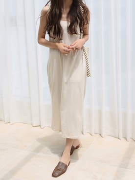 「ISOOK（アイスー）のアイテム（ワンピース/ドレス）」を使った、ISOOKさん（レディース・168cm）の夏コーディネート