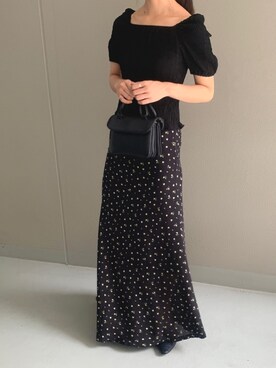 「ISOOK（アイスー）のアイテム（スカート）」を使った、ISOOKさん（レディース・167cm）の夏コーディネート