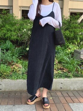 「ISOOK（アイスー）のアイテム（ワンピース/ドレス）」を使った、ISOOKさん（レディース・166cm）の夏コーディネート