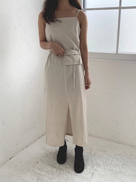 「ISOOK（アイスー）のアイテム（ワンピース/ドレス）」を使った、ISOOKさん（レディース・167cm）の夏コーディネート