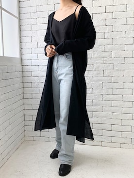 「ISOOK（アイスー）のアイテム（その他アウター）」を使った、ISOOKさん（レディース・168cm）の秋コーディネート