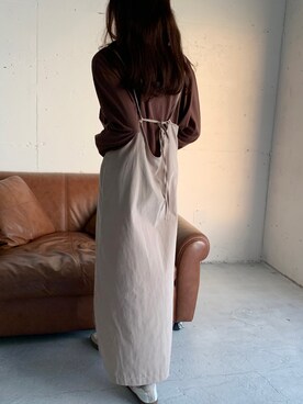 「ISOOK（アイスー）のアイテム（ワンピース/ドレス）」を使った、ISOOKさん（レディース・167cm）の秋コーディネート