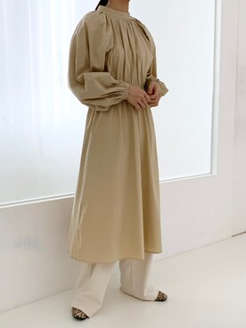 「ISOOK（アイスー）のアイテム（ワンピース/ドレス）」を使った、ISOOKさん（レディース・167cm）の冬コーディネート