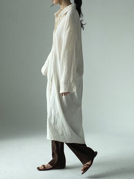 「ISOOK（アイスー）のアイテム（パンツ）」を使った、ISOOKさん（レディース・167cm）の冬コーディネート