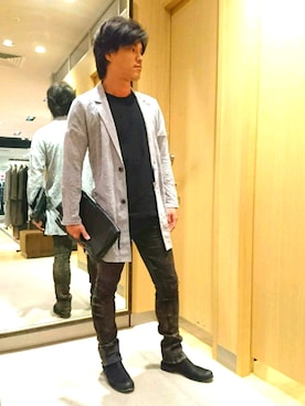 「アイテム（スリッポン）」を使った、yamaguchiさん（メンズ・171cm）の夏コーディネート